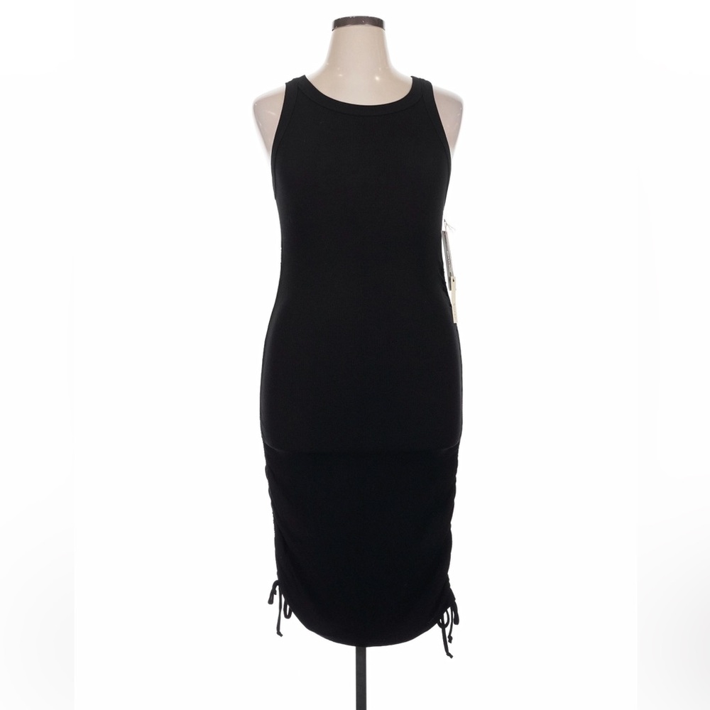KORYE Ruched Tank Dress Black Size XL